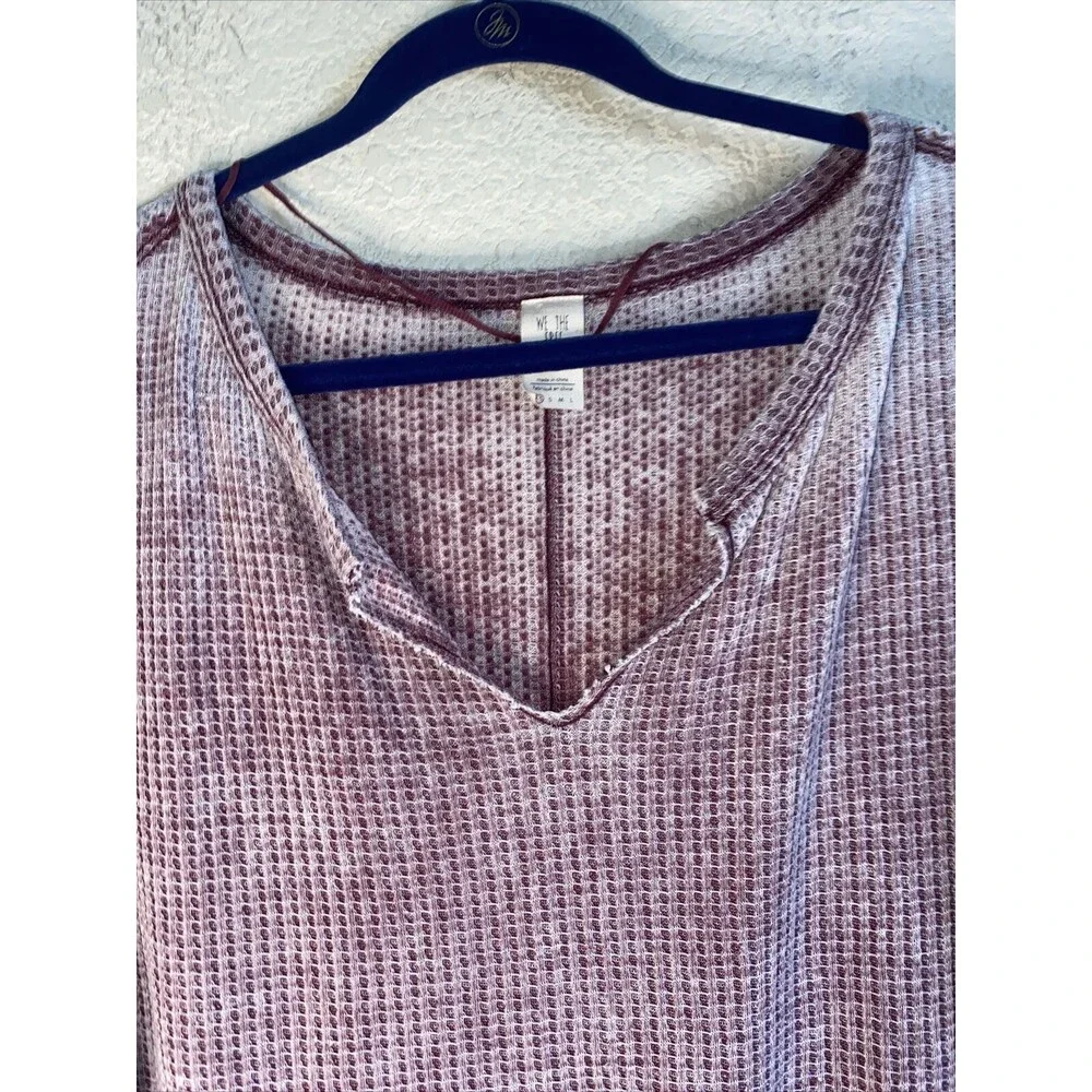 Free People Dahlia thermal Women boho Bell Sleeve top Xs Shirt hippie fairy